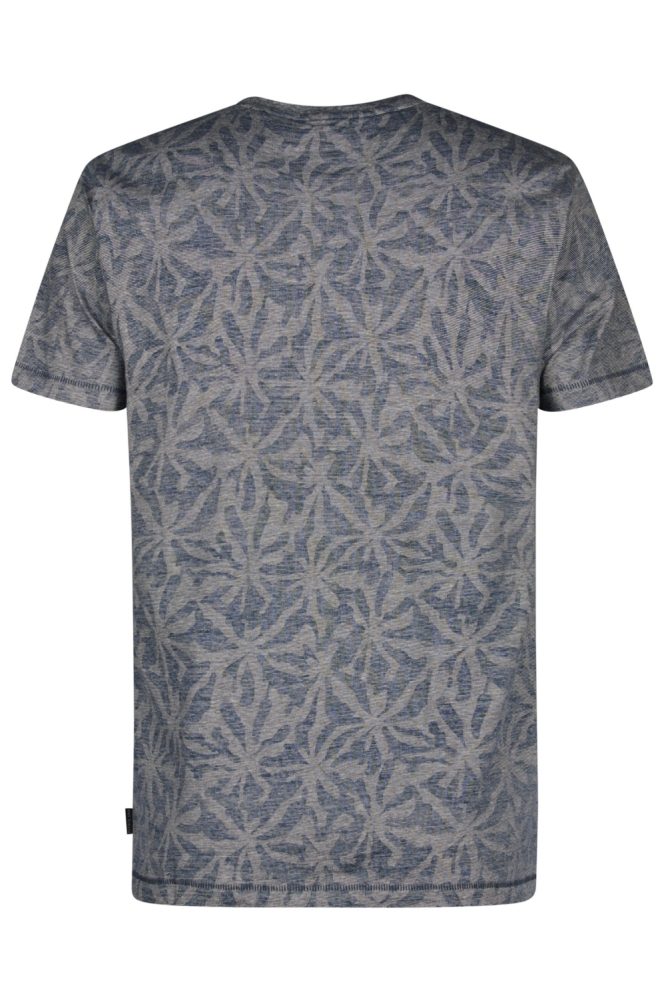 Petrol Industries blauwe heren t-shirt | Achteraanzicht