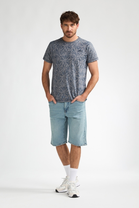 Petrol Industries blauwe heren t-shirt | Model