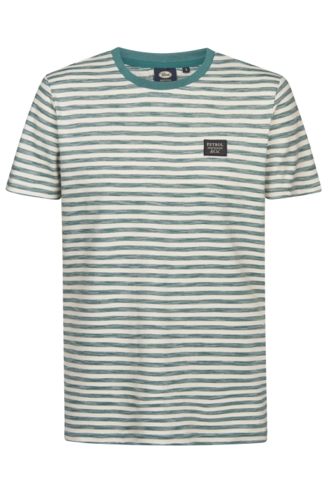 Petrol Industries groene heren t-shirt | Vooraanzicht