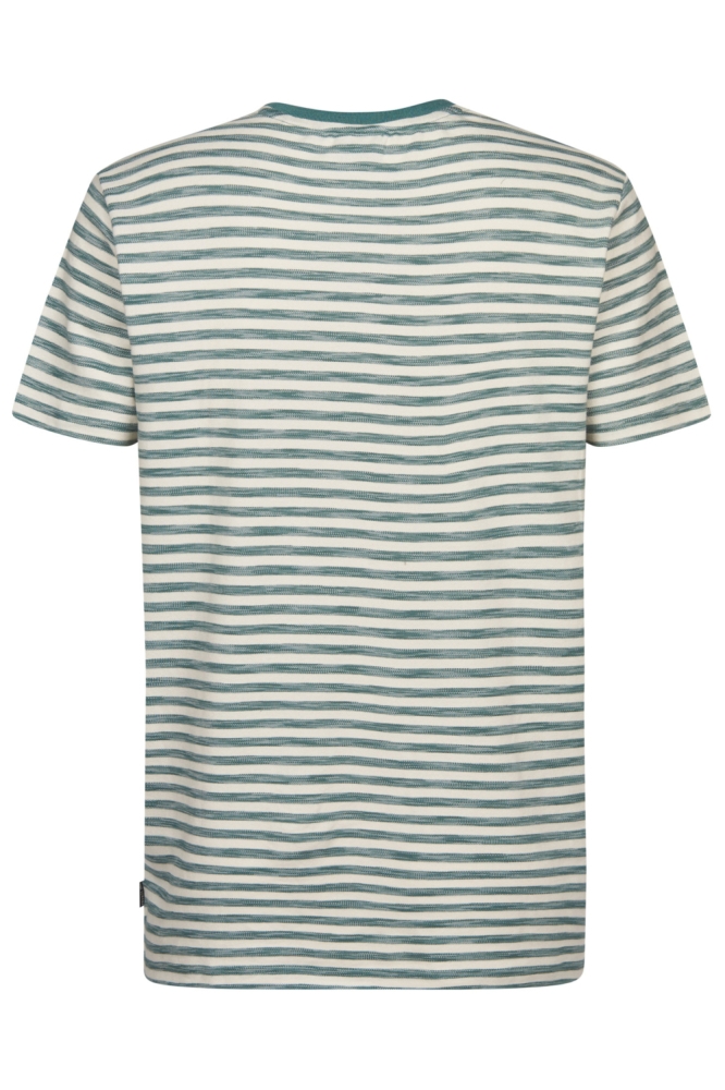 Petrol Industries groene heren t-shirt | Achteraanzicht