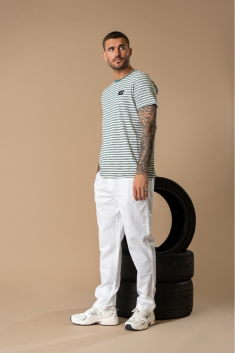 Petrol Industries groene heren t-shirt | Sfeerbeeld, In situatie