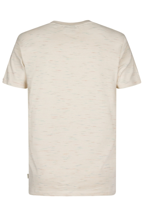 Petrol Industries beige heren t-shirt | Achteraanzicht