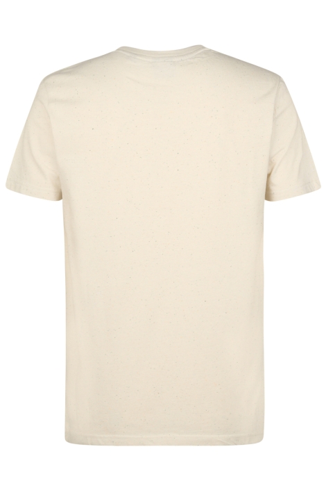 Petrol Industries beige heren t-shirt | Achteraanzicht