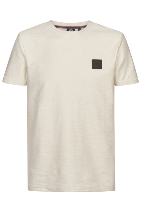 Petrol Industries beige heren t-shirt | Vooraanzicht