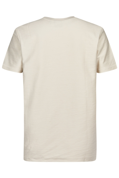 Petrol Industries beige heren t-shirt | Achteraanzicht