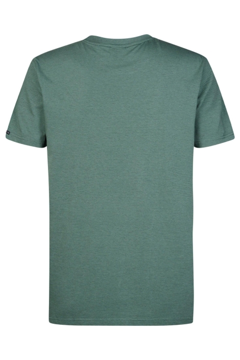 Petrol Industries groene heren t-shirt | Achteraanzicht