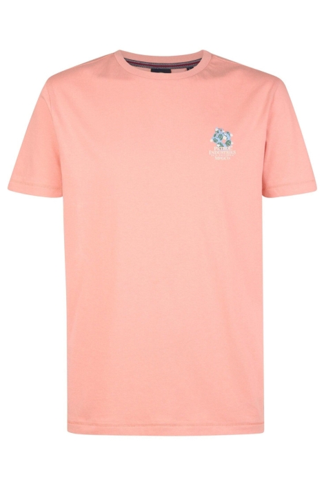 Petrol Industries roze heren t-shirt | Vooraanzicht