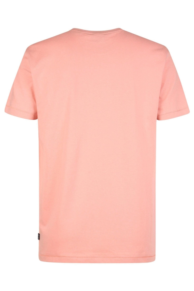 Petrol Industries roze heren t-shirt | Achteraanzicht