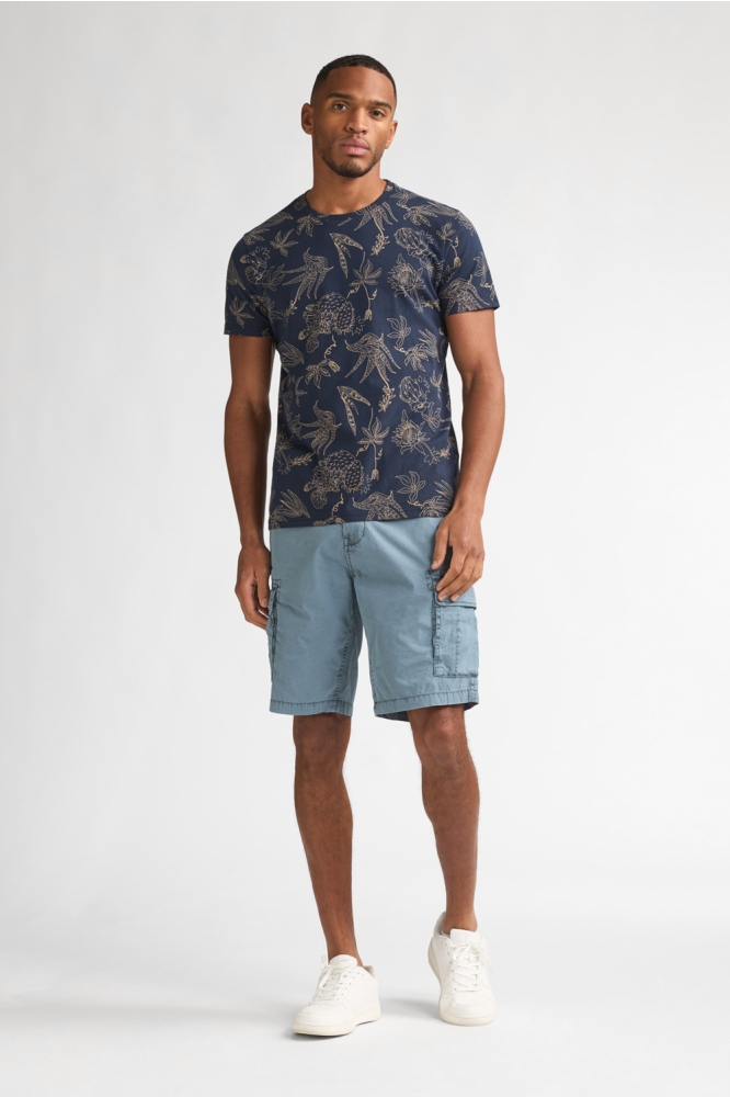 Petrol Industries blauwe heren t-shirt | Model