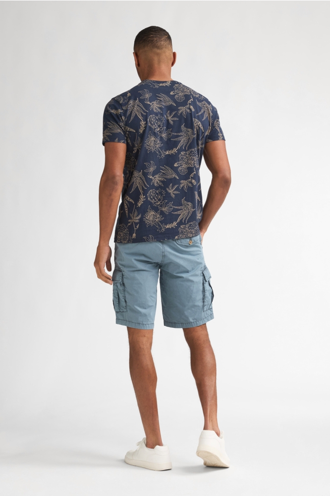 Petrol Industries blauwe heren t-shirt | Model