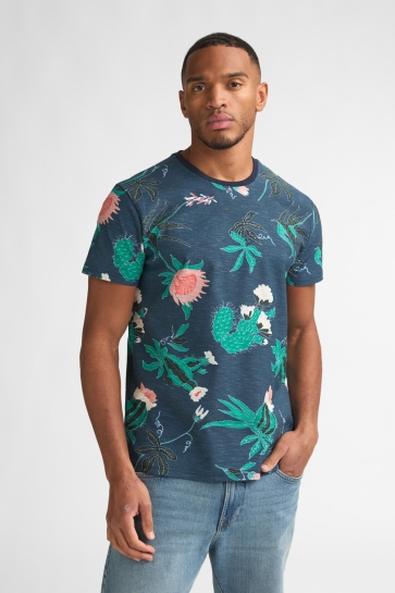 Petrol Industries T-shirt T SHIRT MET ALLOVER PRINT CARBON M 1060 TSR655 5178