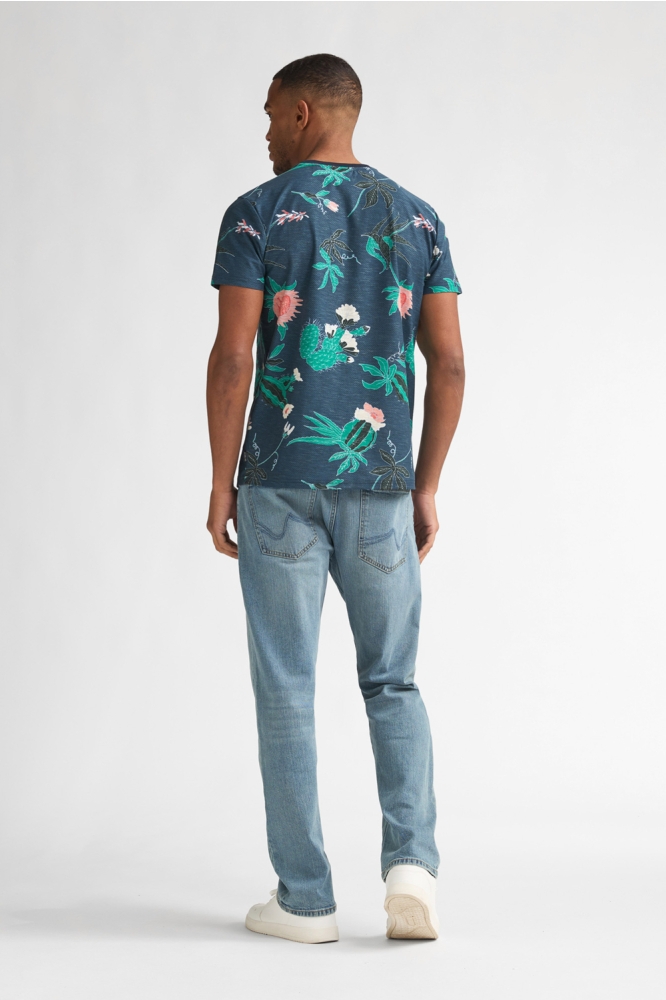 Petrol Industries blauwe heren t-shirt | Model