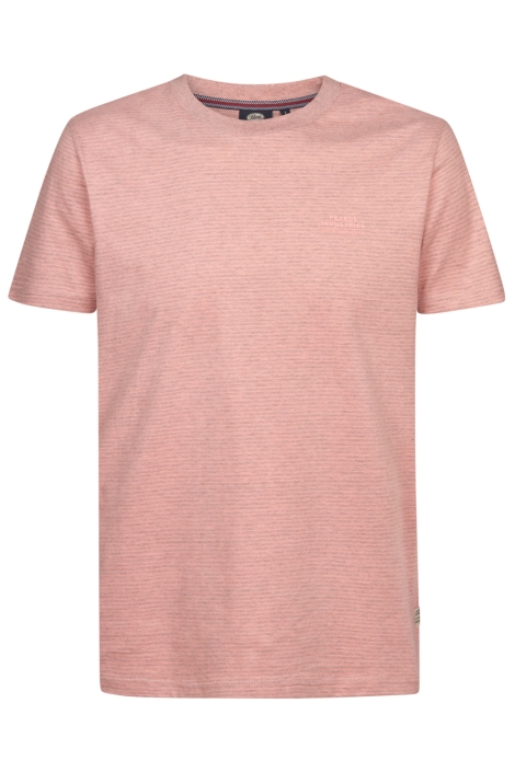 Petrol Industries roze heren t-shirt | Vooraanzicht
