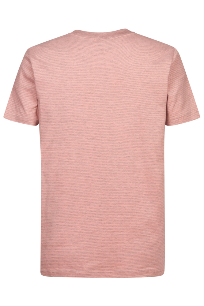 Petrol Industries roze heren t-shirt | Achteraanzicht
