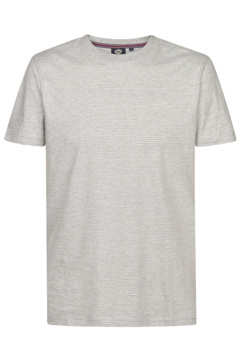 Petrol Industries grijze heren t-shirt | Vooraanzicht