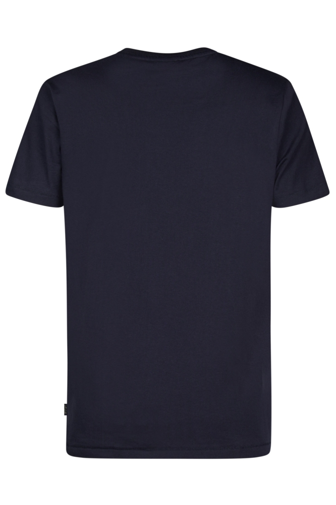 Petrol Industries blauwe heren t-shirt | Achteraanzicht