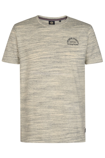 Petrol Industries men t-shirt ss classic print Taupe