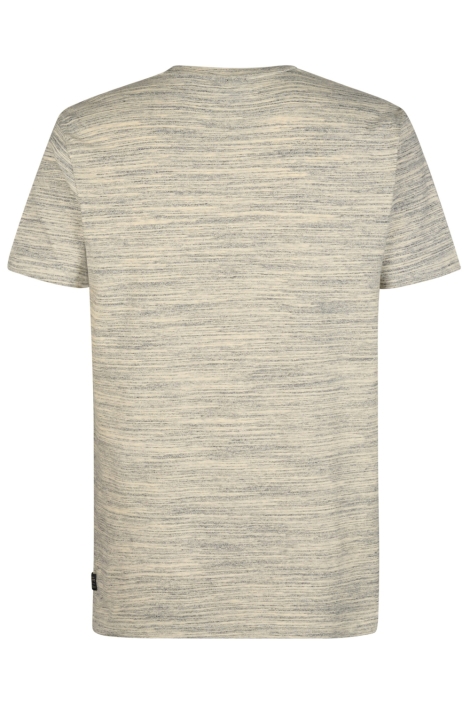 Petrol Industries taupe heren t-shirt | Achteraanzicht