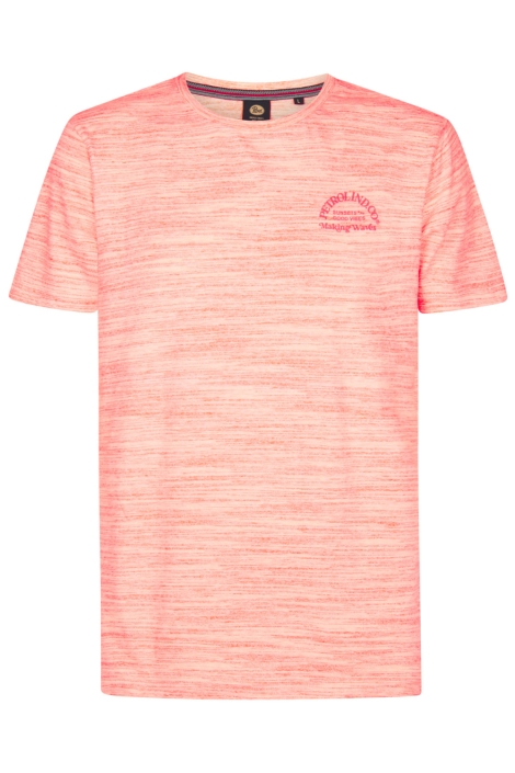 Petrol Industries oranje heren t-shirt | Vooraanzicht