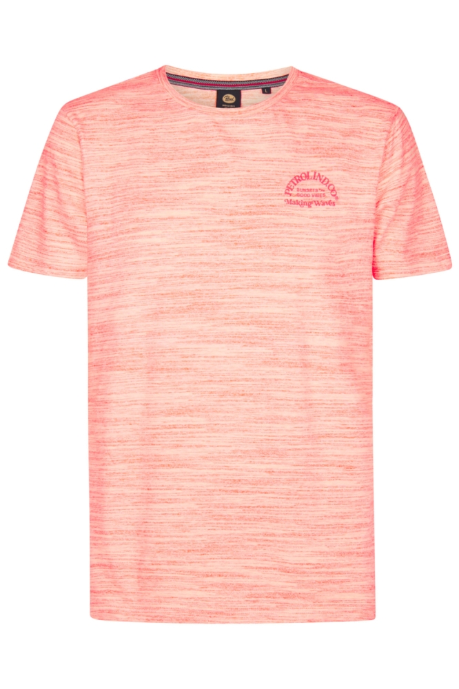 Petrol Industries oranje heren t-shirt | Vooraanzicht