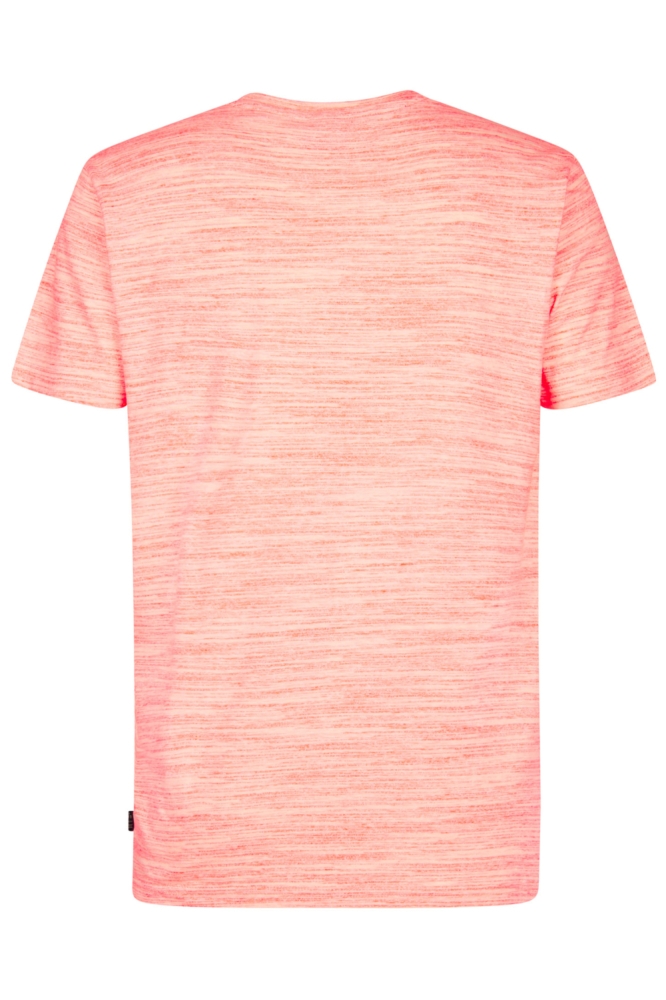 Petrol Industries oranje heren t-shirt | Achteraanzicht