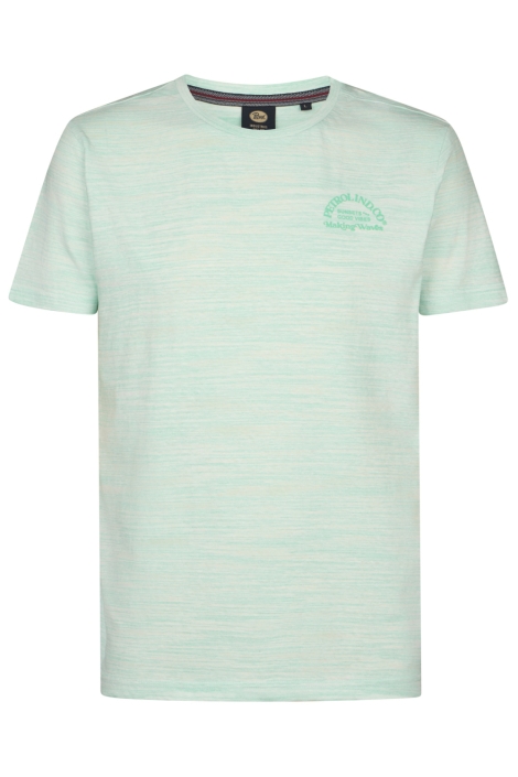 Petrol Industries groene heren t-shirt | Vooraanzicht
