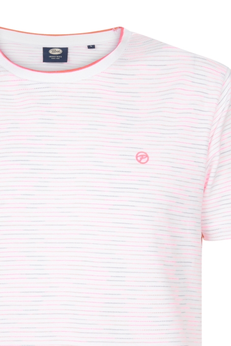 Petrol Industries witte heren t-shirt | Close up