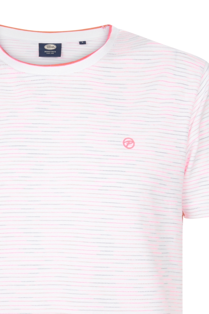 Petrol Industries witte heren t-shirt | Close up