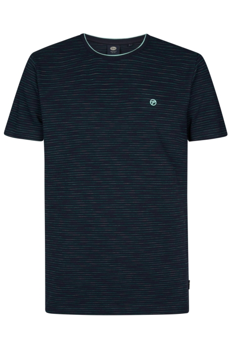 Petrol Industries blauwe heren t-shirt | Vooraanzicht