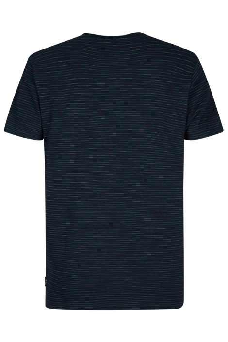 Petrol Industries blauwe heren t-shirt | Achteraanzicht