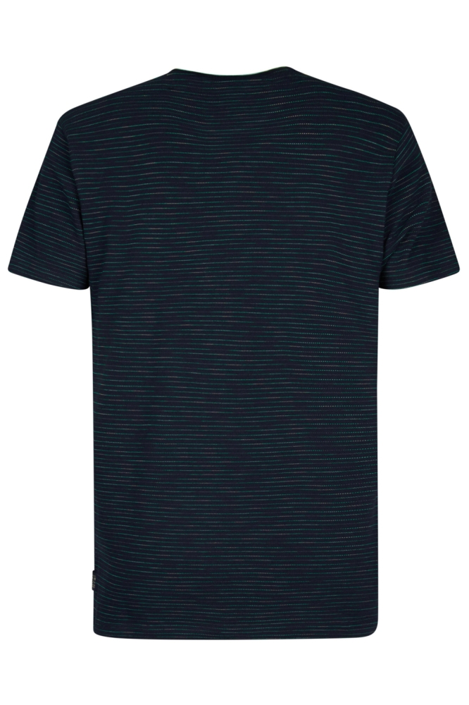 Petrol Industries blauwe heren t-shirt | Achteraanzicht