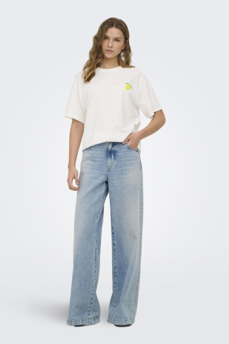 Only witte dames t-shirt | Model