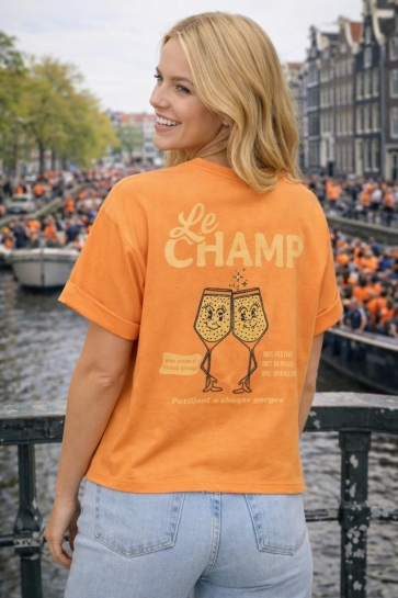 Pieces T-shirt PCGRINK SS PRINTED T-SHIRT JRS BC 17166525 PEACH PINK/CHAMPAGNE