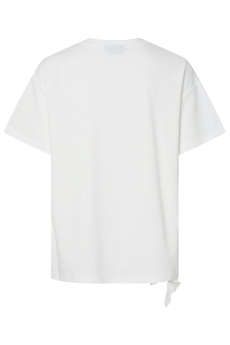 Pieces witte dames t-shirt | Achteraanzicht