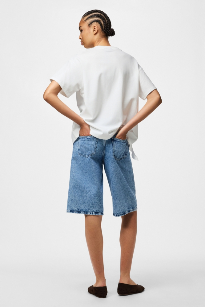 Pieces witte dames t-shirt | Model