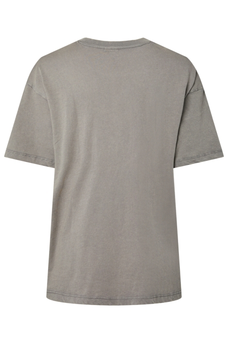 Pieces grijze dames t-shirt | Achteraanzicht