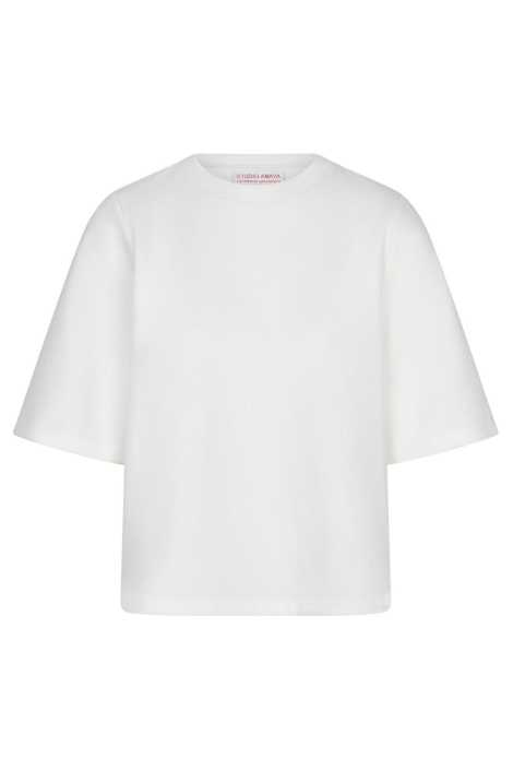 Studio Amaya witte dames t-shirt | Vooraanzicht