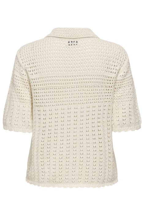 Jacqueline de Yong beige dames vest | Achteraanzicht