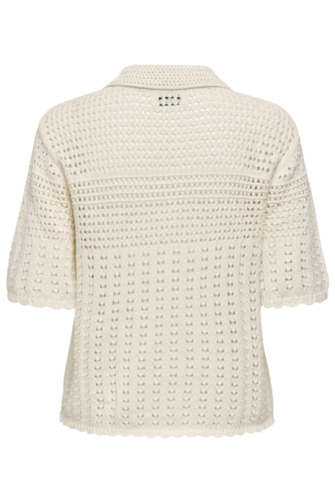 Jacqueline de Yong beige dames vest | Achteraanzicht