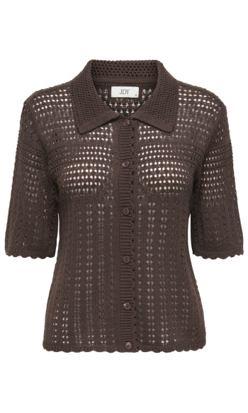 JDYROBIN 2/4 COLLAR CARDIGAN KNT NO 15361342 BRACKEN