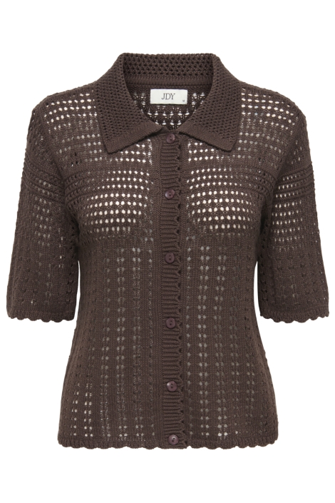Jacqueline de Yong bruine dames vest | Vooraanzicht