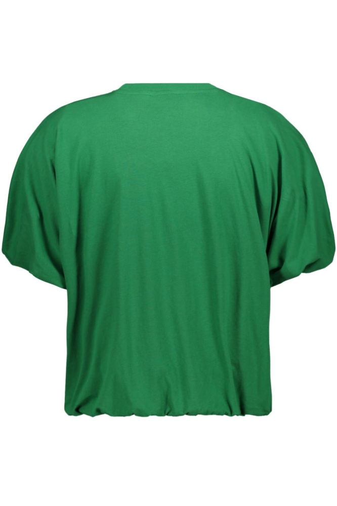Jacqueline de Yong groene dames t-shirt | Achteraanzicht
