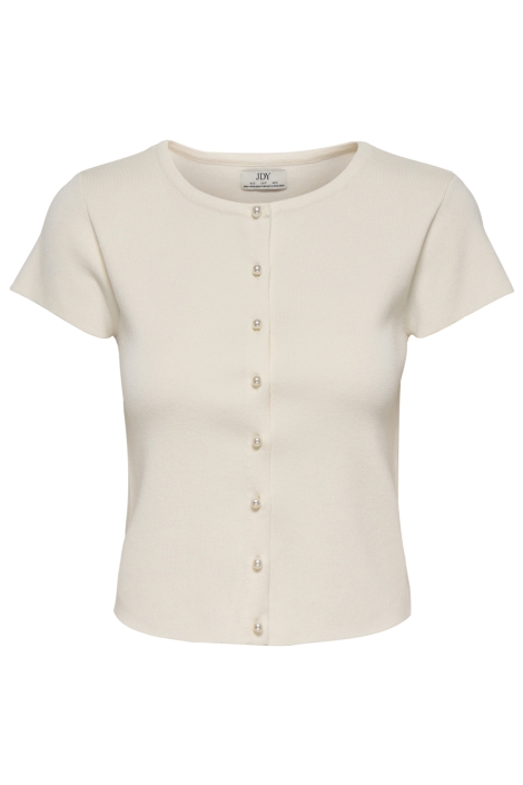 Jacqueline de Yong beige dames vest | Vooraanzicht