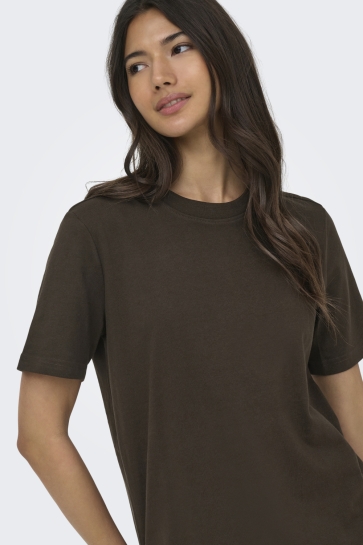 Only T-shirt ONLMONJA S/S TEE JRS NOOS 15320892 CHOCOLATE TORTE