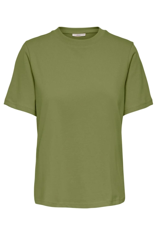 Only groene dames t-shirt | Vooraanzicht