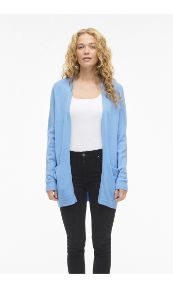 VIRIL OPEN L/S KNIT CARDIGAN - NOOS 14044041 ALL ABOARD/DARK MELANGE