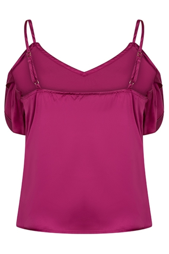 Lofty Manner roze dames top | Achteraanzicht