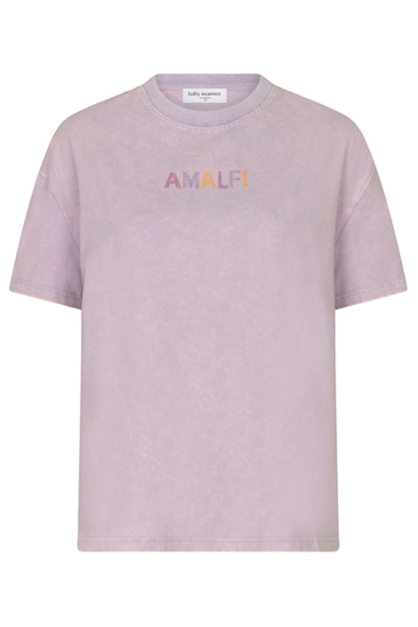 Lofty Manner paarse dames t-shirt | Vooraanzicht