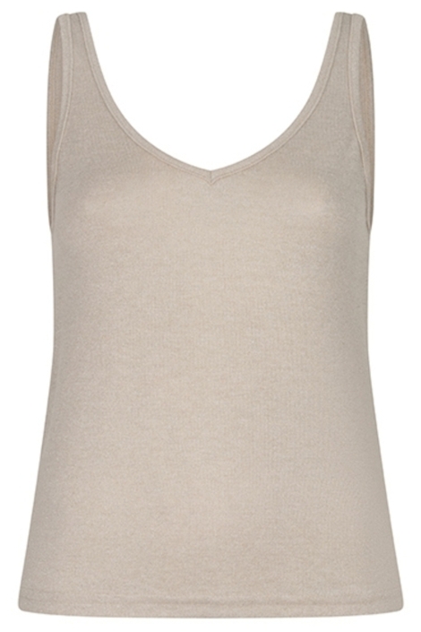 Lofty Manner beige dames top | Vooraanzicht