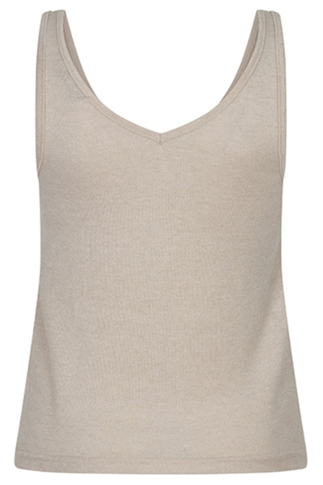 Lofty Manner beige dames top | Achteraanzicht